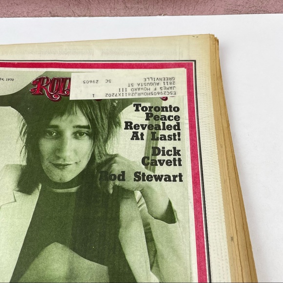 Vintage Rolling Stone Magazine Rod Stewart December 24, 1970 Music Art History - Picture 2 of 5